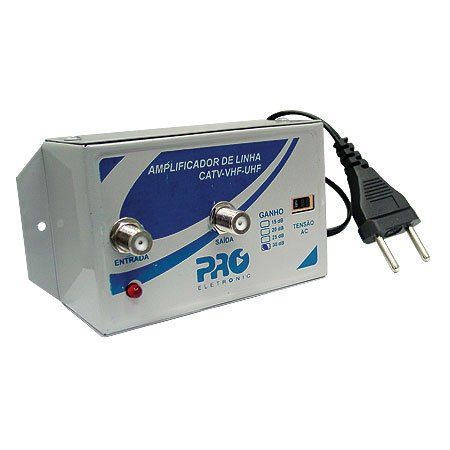 Amplificador De Linha VHF/UHF 30 DB (Proeletronic)