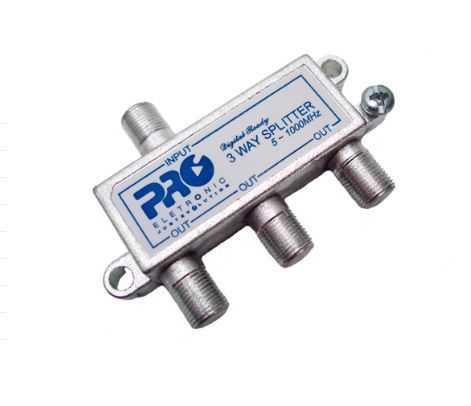 Divisor de Sinal - Antena Digital 1:3 5-1000 MHZ (Proeletronic)